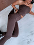 CORRECTIVE leggings "BLACK GOLD" - CHOCO